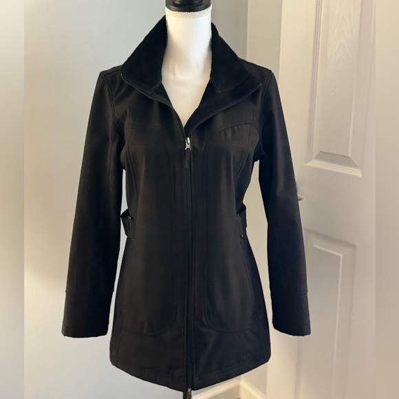 Black Free Country trench coat. Size S - Picture 1 of 12